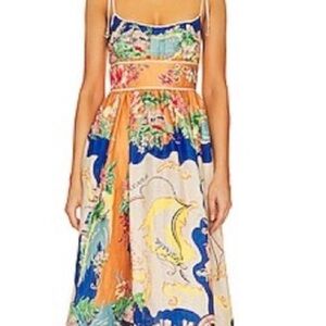 Alight Picnic Christian Lacroix Colorful Print Midi Dress, Medium